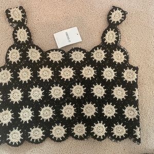 Forever 21 Flower Crochet top NWT